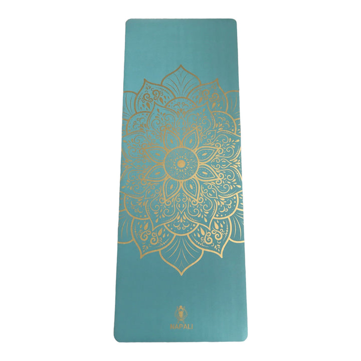 PU- Yogamatte “Soulmate” grau- blau - Napali- Yogamats